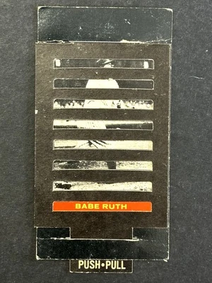 1968 Topps Push & Pull Lou Gehrig Babe Ruth Salón de la fama Yankees de Nueva York Foto 1 de 3