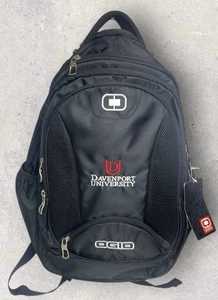 Ogio Rucksack Davenport University Logo niedriges Rückenpolster Tragegriff Neu mit Etikett schwarz - Bild 1 von 7