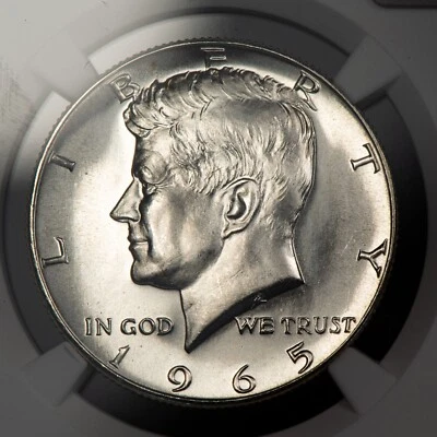 1965 SMS 50c Kennedy Silver Half Dollar - NGC MS 67 - Looks Cameo - SKU-X4306 - Image 1 of 4