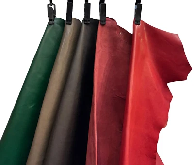 Couro de cabra – Pacote com 5 peles de couro Nappa 4-7 pés quadrados para artesanato faça você mesmo - Imagem 1 de 4