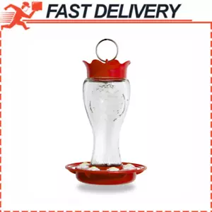Pennington Glass Hummingbird Feeder, 16 oz Nectar Capacity, Weatherproof - NEW - Picture 1 of 12