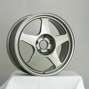 4 PCS ROTA WHEEL SLIPSTREAM 17X8 5X114.3 35 STEEL GREY - Picture 1 of 5