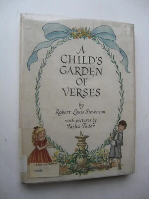 CHILD'S GARDEN OF VERSES Robert L Stevenson HC/DJ 1947 1st Ed ILL Tasha Tudor A1 - Image 1 of 4