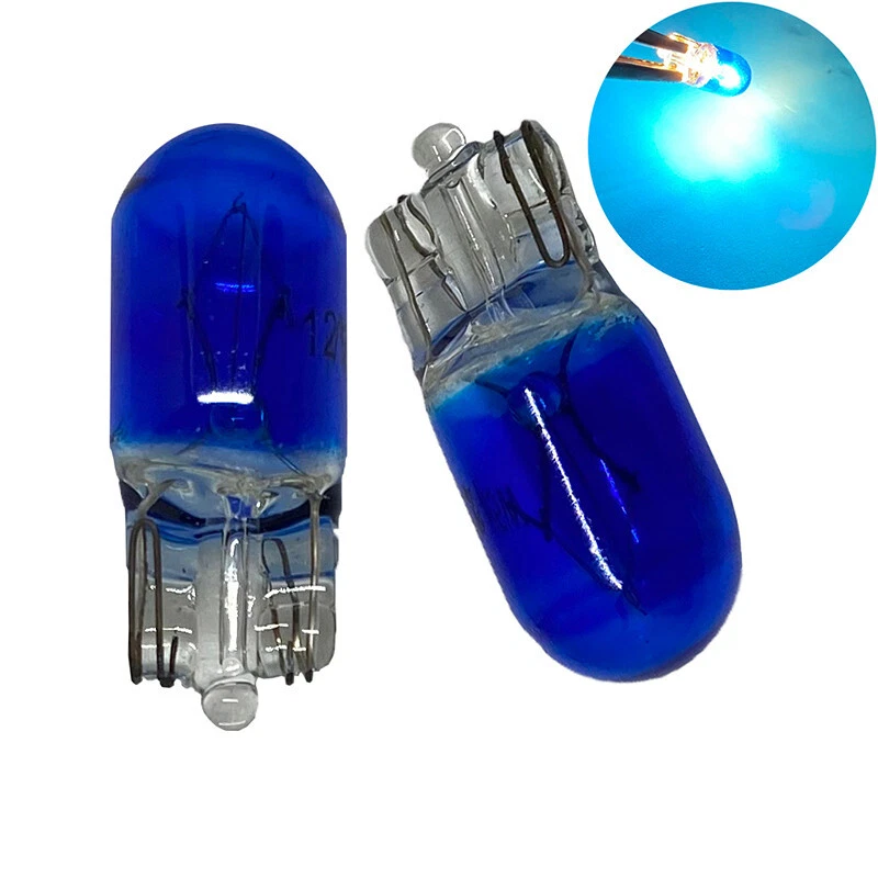 Ampoules W5W T10 Bleu 8000k halogène lampe pour Voitures et motos 2pcs - Photo 1/1