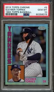 BB - 2019 - Topps Chrome - #5 - Gleyber Torres - PSA 10 - Imagen 1 de 2