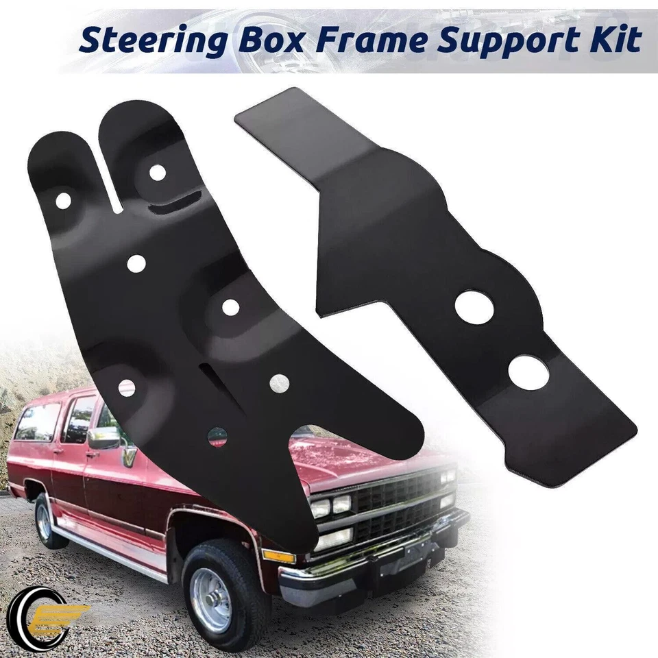 Kit de soporte de marco de caja de dirección mejorado para Chevy Blazer 73-91 acero duradero negro Foto 1 de 4