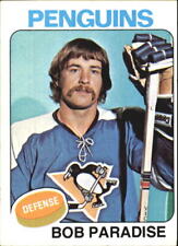 1975-76 Topps Penguins Hockey Card #21 Bob Paradise - EX