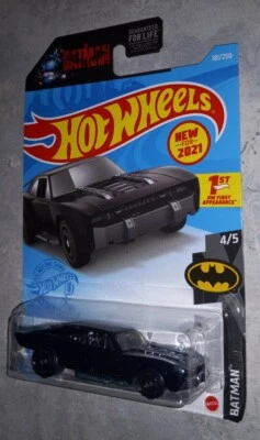 Batimóvil Hot Wheels Batman 2021 #4/5 negro #181/250 The Batman primera edición nuevo Foto 1 de 4