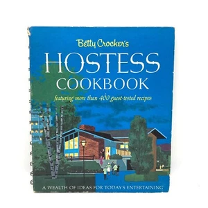VTG Spiral Bound Betty Crocker's Hostess Cookbook 1967 First Edition First Print - Imagen 1 de 15