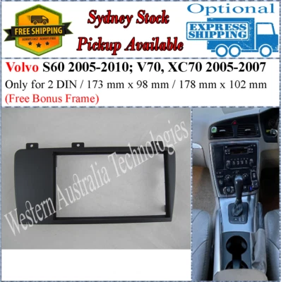 Fascia facial se adapta a Volvo S60 2005-2010; V70, XC70 2005-2007 doble dos 2 Din- Foto 1 de 3