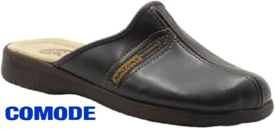 AZZI pantofole uomo ciabatte PELLE Italiane 40 41 42 43 44 45 46