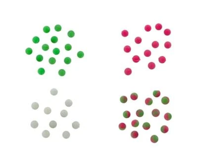 Jenzi Luminous Softperlen 6 mm Lockperlen 15 St. Leuchtperlen 4 Farben Flunder - Bild 1 von 4