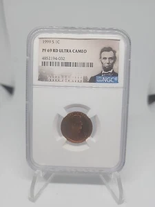 1999-S Lincoln Memorial Cent Penny 1C - NGC PF69 RD - Ultra Cameo - Picture 1 of 2