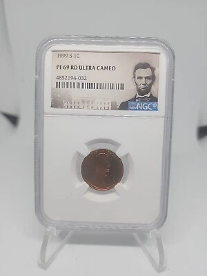 1999-S Lincoln Memorial Cent Penny 1C - NGC PF69 RD - Ultra Cameo - Image 1 of 2