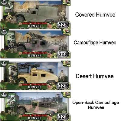 World Peacekeepers Assorted Military Humvee Army Toy with figures One Supplied  - Image 1 of 2