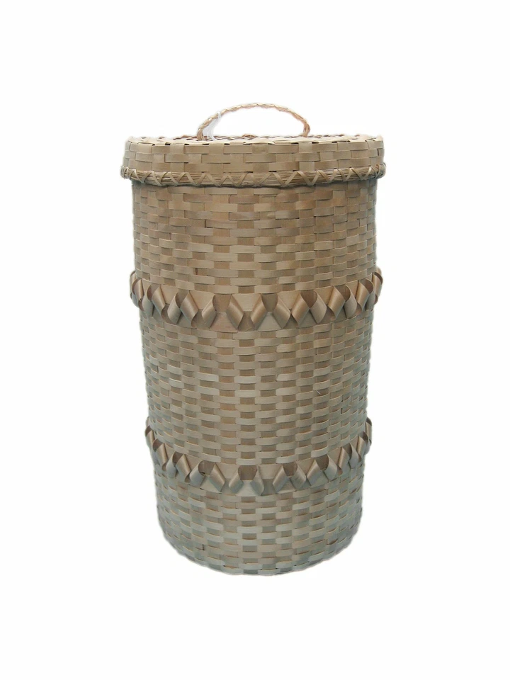 Abenaki Ash Splint Basket: P701 (35-P701) 10URM2 - Image 1 of 1