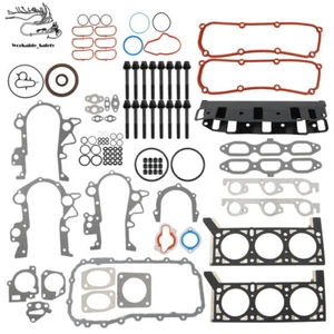 Full Gasket Set Head Bolts For 04-10 Dodge Grand Caravan Chrysler Town Country - Foto 1 di 17