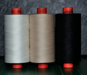 3 x Rasant 120 Thread 1000m Spools, Colours X2000 White, 1572, 4000 Black - Picture 1 of 1