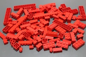 LEGO System 100 Basic Bausteine Basicsteine einreihig zweireihig rot #4132 - Bild 1 von 1