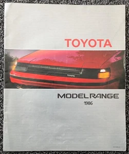 Toyota Range 1986 Edition 2  Brochure  Supra, MR2, Tercel, Land Cruiser - Picture 1 of 6
