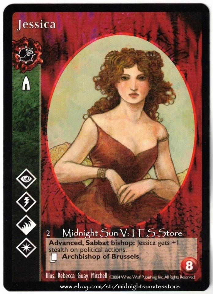 Jessica Advanced Toreador Antitribu Promo V:TES VTES Vampire CCG - Image 1 of 1