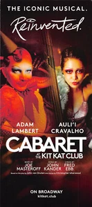 Kabarett das Musical Adam Lambert & Auli'l Cravalho Werbeflyer New York Broadway - Bild 1 von 2