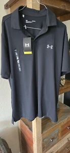 Under Armor Men’s The Performance Polo UPF 4l50 Golf Shirt M Large Black. New - Picture 1 of 5