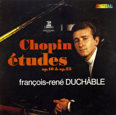 ERATO REL-8011 Japan FRANCOIS-RENE DUCHABLE Piano CHOPIN Etudes Op.10 & 25 LP NM Foto 1 de 3