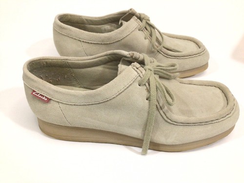 Sneaker Clarks Padmora scarpe Oxford pelle scamosciata marrone sabbia sabbia 15260 donna taglia 8 5 M