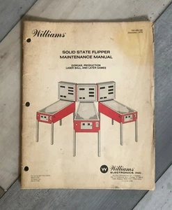 Williams Pinball Solid State Flipper Maintenance Manual 1979 Original - Picture 1 of 1
