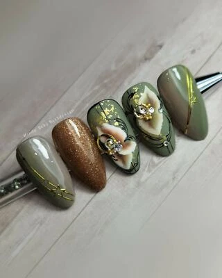 COLOR YOUR NAILS Premium Farbgel Olive (FGMS-160 5g, deckend, Premiumqualität Olivgrün