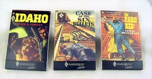 Harlequin Romance Western 3 blocchi appunti IDAHO The Fargo Kid CUSTODIA DA 6 PROIETTILI - Foto 1 di 3