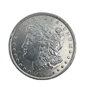 1885 Morgan Dollar Unc. Mint State  90% Silver $1 US Coin #511 - Picture 1 of 4