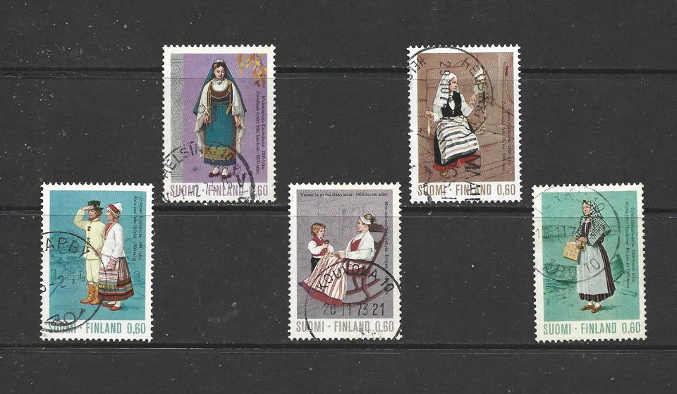 FINLAND - 1973 National costumes -USED SET. - Image 1 of 1