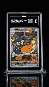TAG 9 - Team Rocket's Raticate 202/182 Illustration Rare Pokemon Destined Rivals - Picture 1 of 5