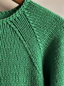 Schöner handgestrickter grüner 💚 Pullover, 100% Kaschmir, Italy  - Bild 1 von 11