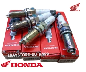 For Honda Accord Civic CRV HRV NGK Spark Plug 4 Pcs Set 12290-R1A-H01 - Picture 1 of 8