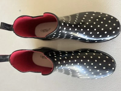 Botas de lluvia Capelli New York para mujer a lunares talla 12 Foto 1 de 4