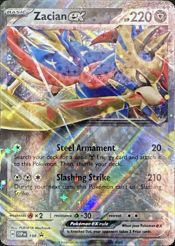 Pokemon TCG Zacian ex - 198 SV: Scarlet & Violet Promo Cards Promo - Image 1 of 1