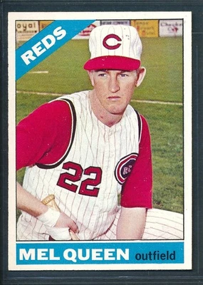 1966 Topps #556 MEL QUEEN High # SP, Cincinnati Reds ~ EX-MT to NM - Image 1 of 2