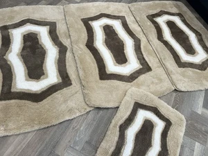 ROMANY GYPSY WASHABLES GERMAN MATS X TOURER SET OF 4 RUGS BEIGE/BROWN 2025 30MM - Picture 1 of 6