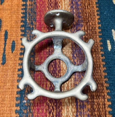 Vintage Solid Brash Toothbrush Holder And Cup Wall Mount 4 Slots - Image 1 of 4