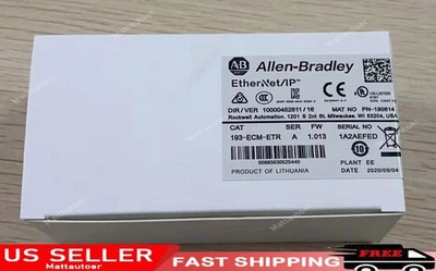 193-ECM-ETR Novo Selado de Fábrica para AB Ser A Ethernet / Ip Comm Módulo 193ECMETR - Imagem 1 de 2