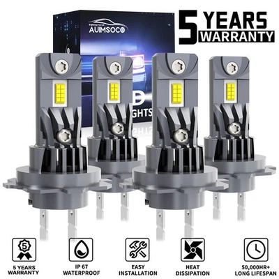 For Mercedes Benz E350 2006-2013 6000K White LED Headlight High/Low Bulbs Kit - Image 1 of 4