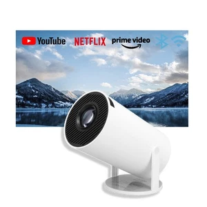 4K Mini Projector with and Bluetooth, Portable Smart Projector 1080P Support,... - Picture 1 of 6