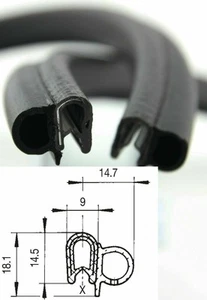 SMI DS8 Kantenschutz Dichtprofil Dichtungsprofil EPDM Moosgummi Dichtung Q - Bild 1 von 14