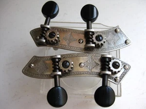 Vintage 1920's Fiddle Violin Geared Tuners Set by Waverly for Project Upgrade - Picture 1 of 12