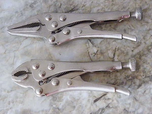 2er Set Maulwurf Typ Feststellgriff Zange Klemme Schweißen Job Car WR129 202g 963 - Bild 1 von 1