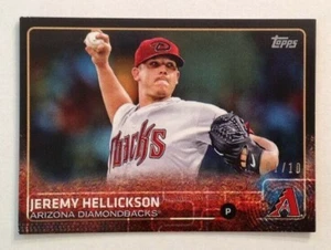2015 Topps MINI Online Exclusive JEREMY HELLICKSON BLACK #01/10 D-Backs #489 - Picture 1 of 1