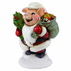 Wee Forest Folk HOLLY HOG, WFF # P-11s, Vergissmeinnicht Serie, nicht mehr produziert LTD Schwein - Bild 1 von 1